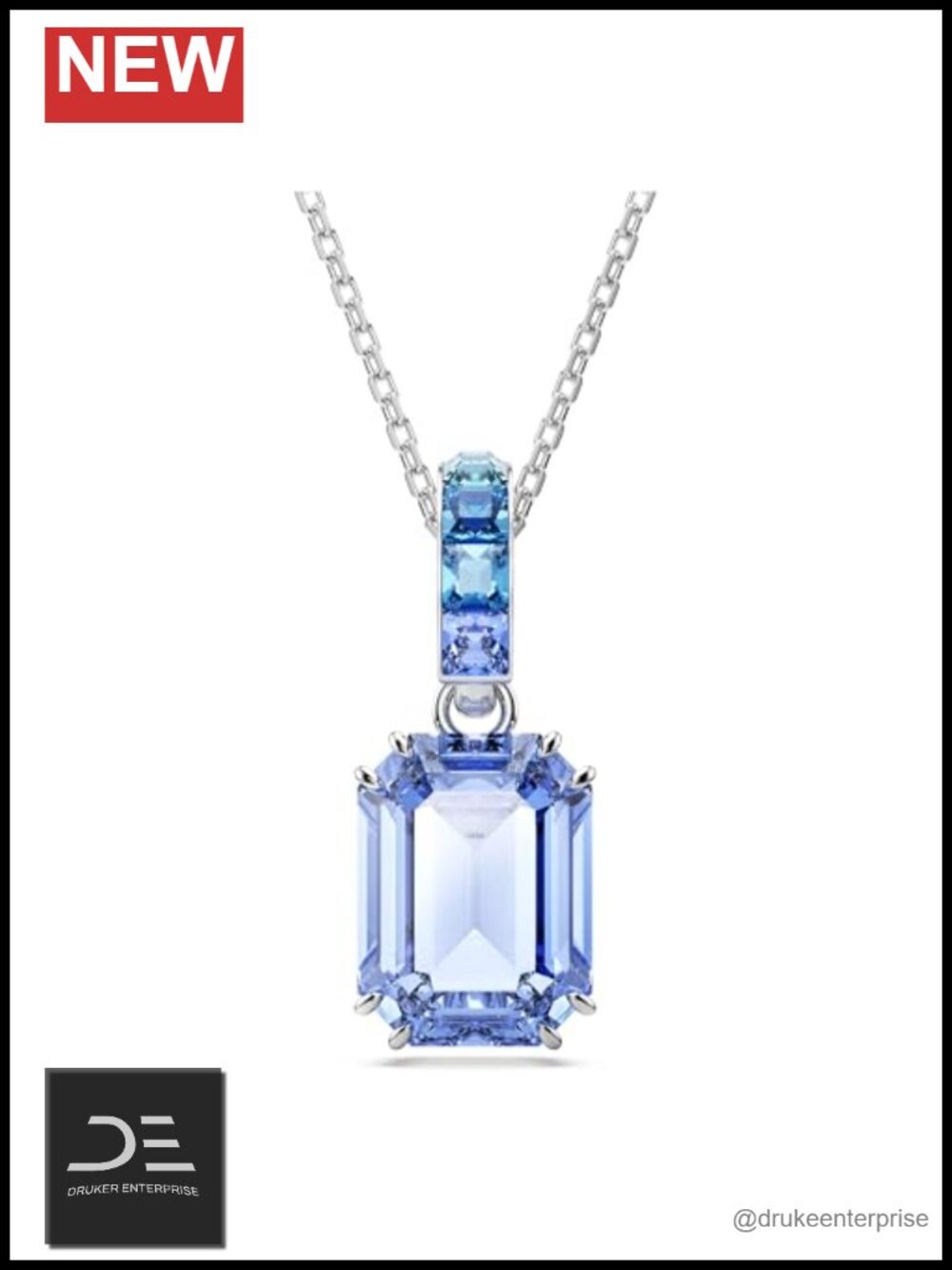 Swarovski Crystal Octagon Pendant Necklace